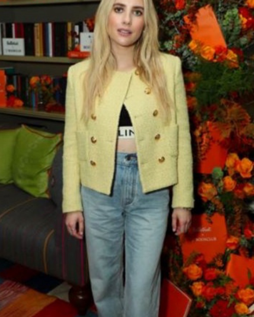 Yellow Celine Tweed Jacket by Celine - Pickle