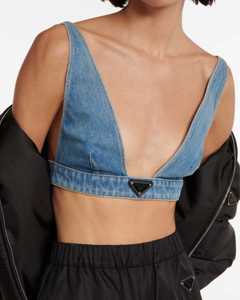 PRADA デニムブラトップ Prada - Denim Bra Top by Prada - Pickle