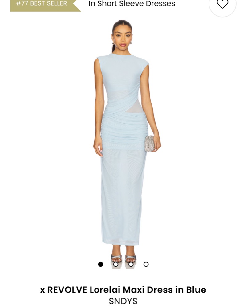 REVOLVE Lorelai Maxi Dress in Blue by SNDYS - Pickle