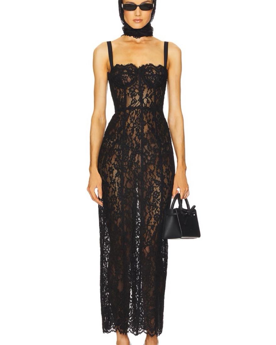 pascal tiered crochet lace midi dress Self-Portrait Crochet Lace Midi Dress main image 0