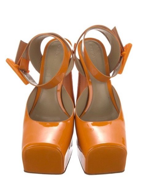 Sophia ！BOTTEGA VENETA オレンジ パンプス 37 Bottega Veneta Orange Pumps | Pickle