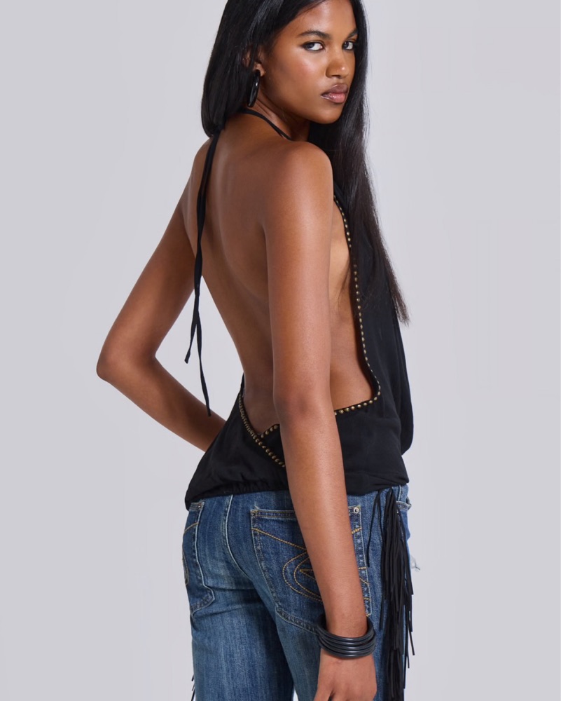 Jaded London Tatiana Backless Top by Jaded London - Pickle