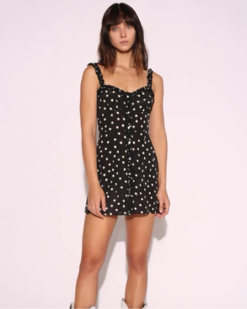 realisation par julia dress black Realisation Par Julia Lilac Floral Silk Mini Dress Size S