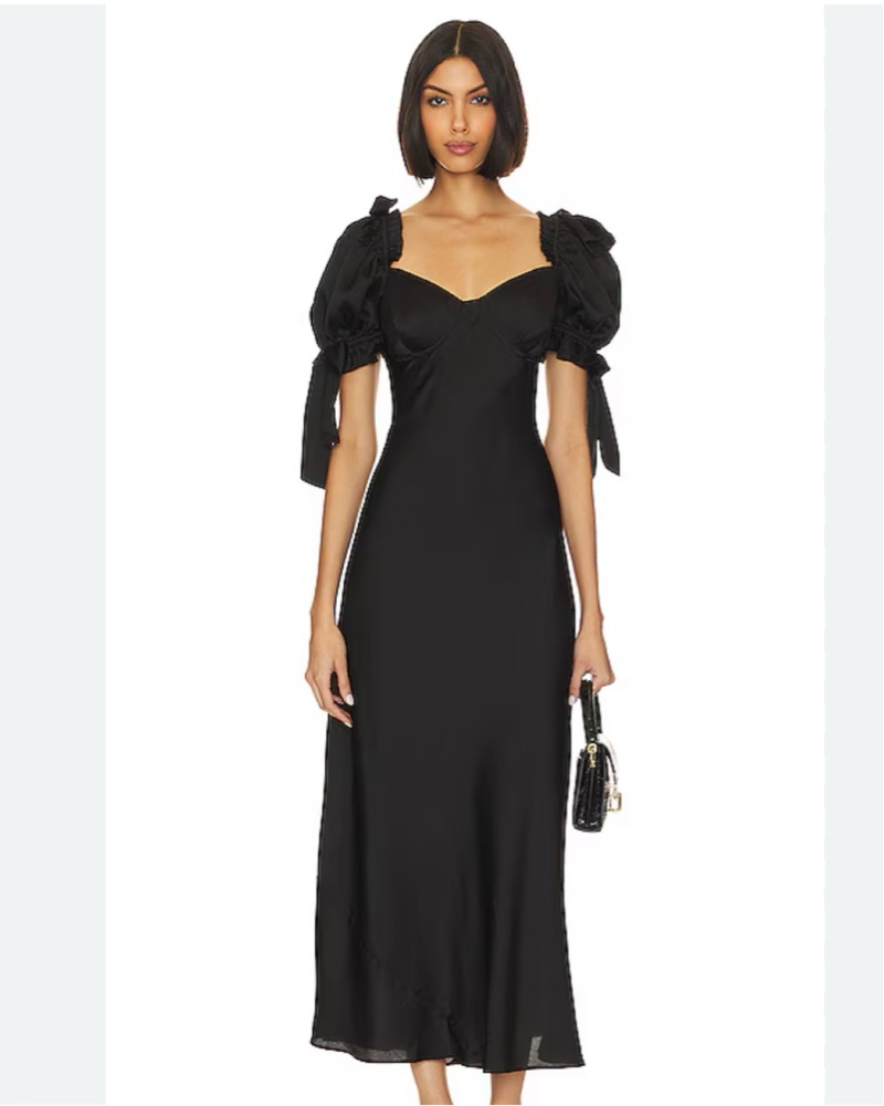 selkie poet slip dress The Puck 6X This dress features puff sleeves and soft cups Selkie Women's Rouge Bias-cut Silk