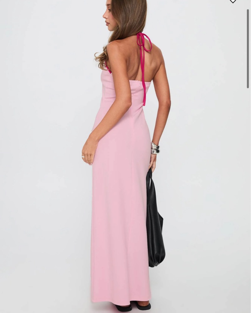 princess polly pink halter dress Isabetta Halter Mini Dress | Pink | Womens