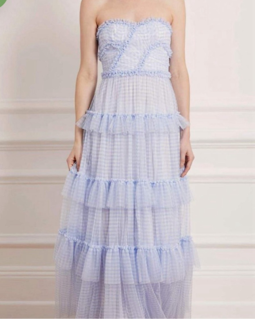 Needle and Thread Blue Gingham Dress | Pickle