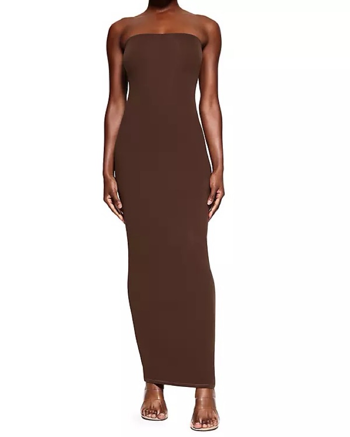 fits everybody tube dress skims Skims - Fits Everybody Tube Dress - Cocoa - Brown