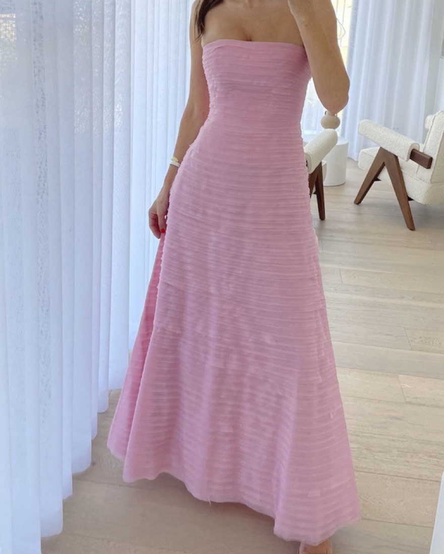 aje pale pink dress Aje Soundscape Maxi Dress Pink | Pink Wedding Guest Dress, Pink Bridesmaid  Dress, Pink Formal Dress by Aje