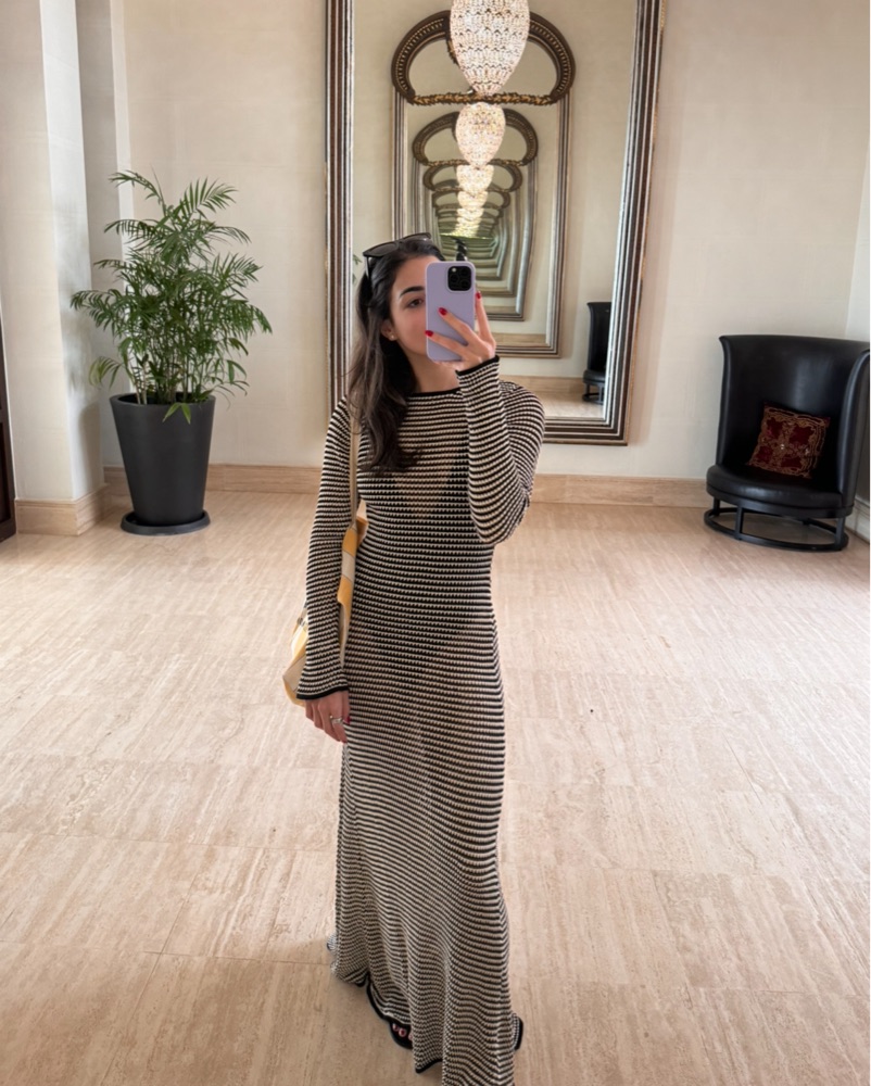 Dissh Chic Knit Striped Maxi Dress by Dissh - Pickle