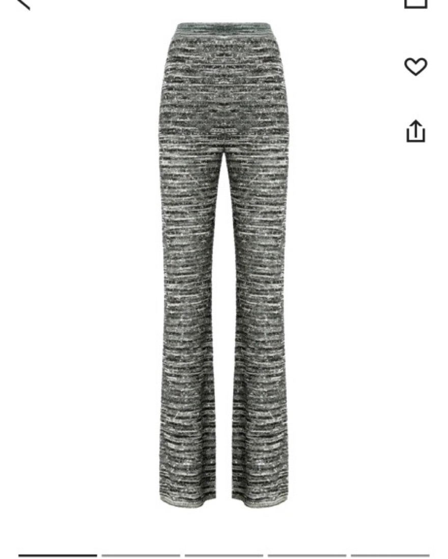 【関税込み】missoni Sequin pants Missoni sequin-embellished Flared Knit Trousers | Purple