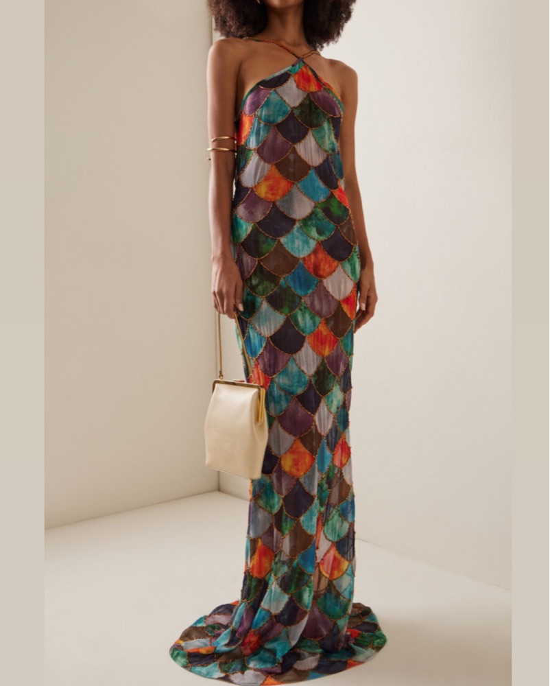 Kilentar Mami Patterned Maxi Dress by Kilentar - Pickle