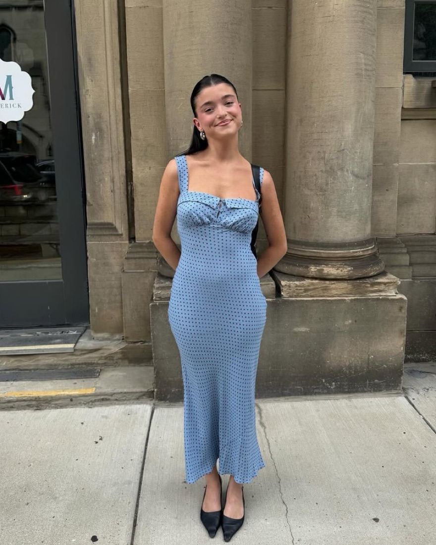 reformation blue dresses Reformation Annabelle Silk Maxi Bridal Dress, Light Blue/Horizon