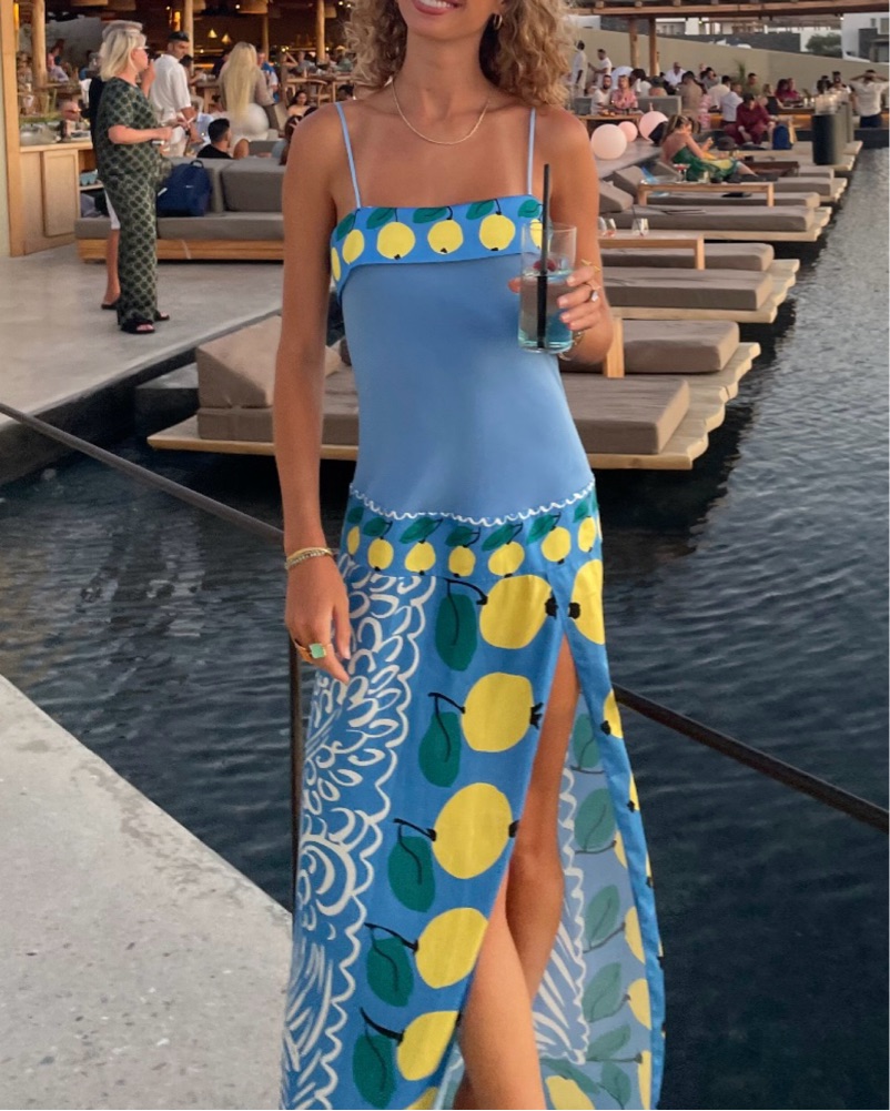 STAUD Blue Lemon Dress by Staud - Pickle