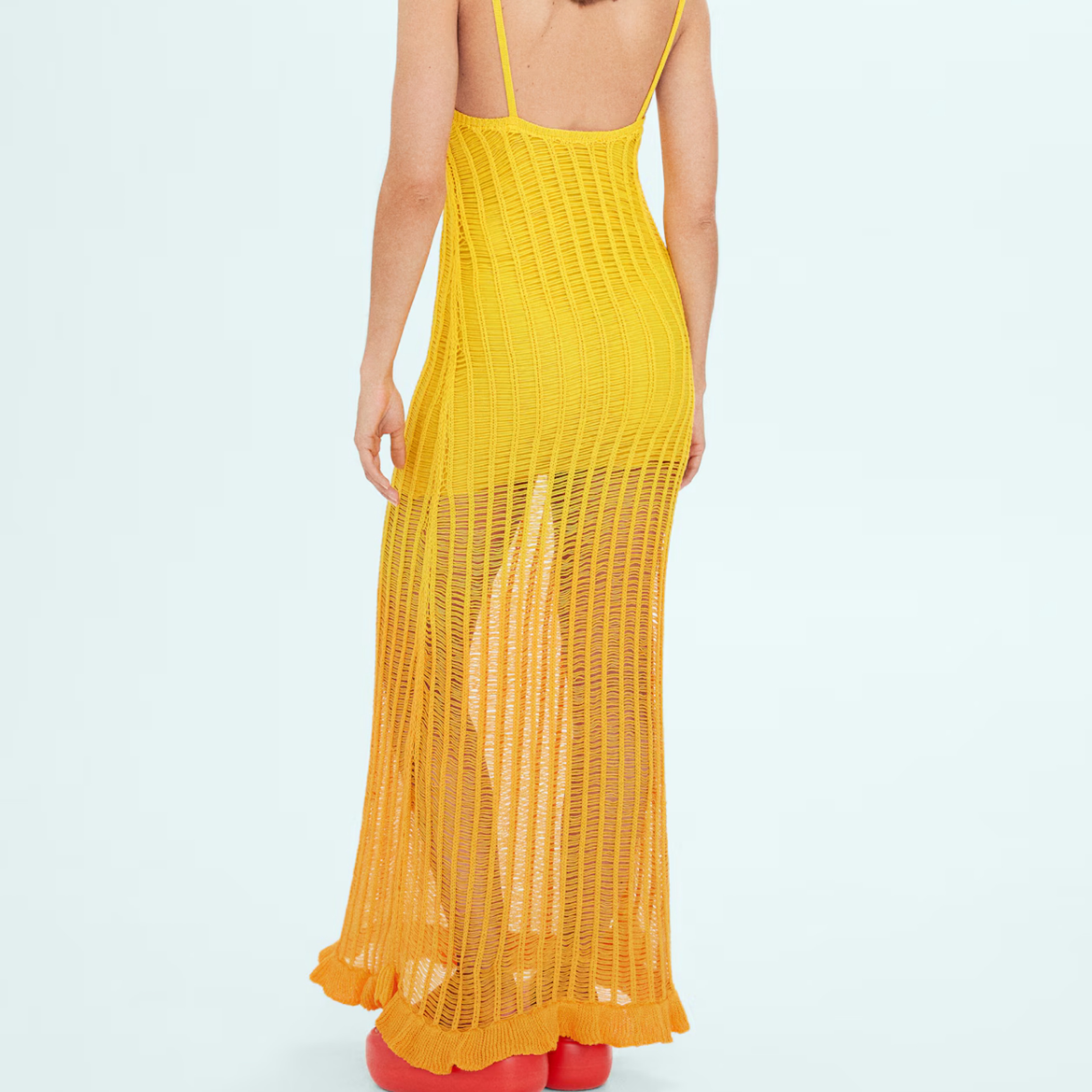 MANGO x Simon Miller Crochet Knit Dress by Mango - Pickle