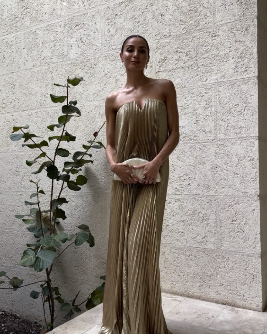 gold tie dress Tie Dye Convertible Dress / Skirt Gold Tie Dye / X-Small main image 1