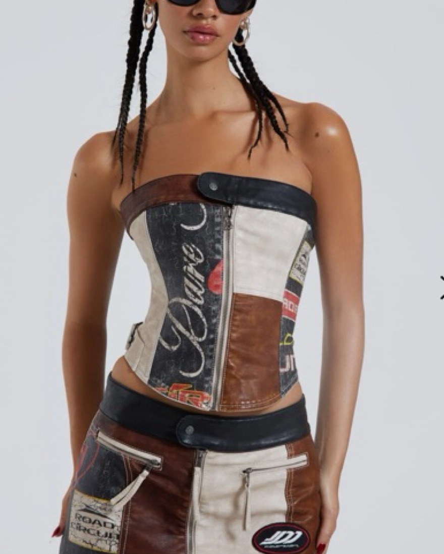 【JADED LONDON】Sphynx Cracked Corsetted Jacket（送料込み） Sphynx Cracked Corsetted Jacket | Jaded London | Clothing