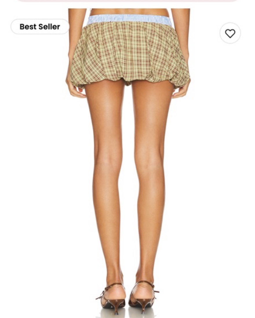 Jaded London☆BROWN CHECKED LULU PUFFBALL BOXER MICRO SKIRT Shop Brown Checked Lulu Puffball Boxer Micro Skirt | Jaded