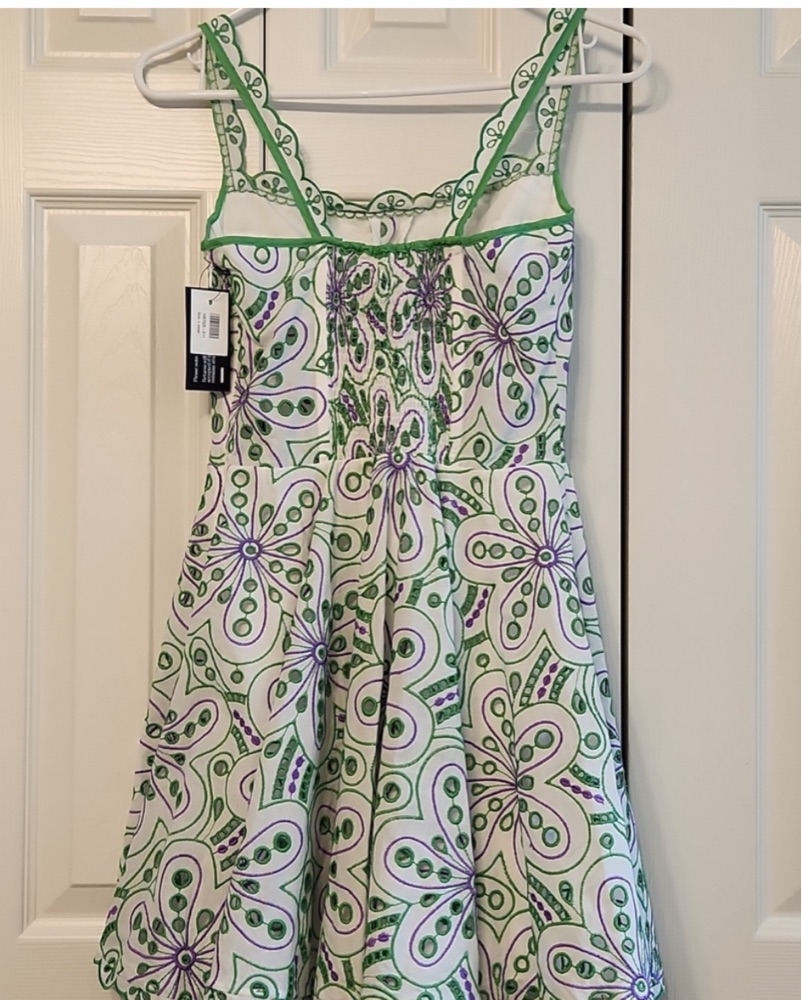 Charo Ruiz Nina Green Eyelet Dress XS by Charo Ruiz Ibiza - Pickle