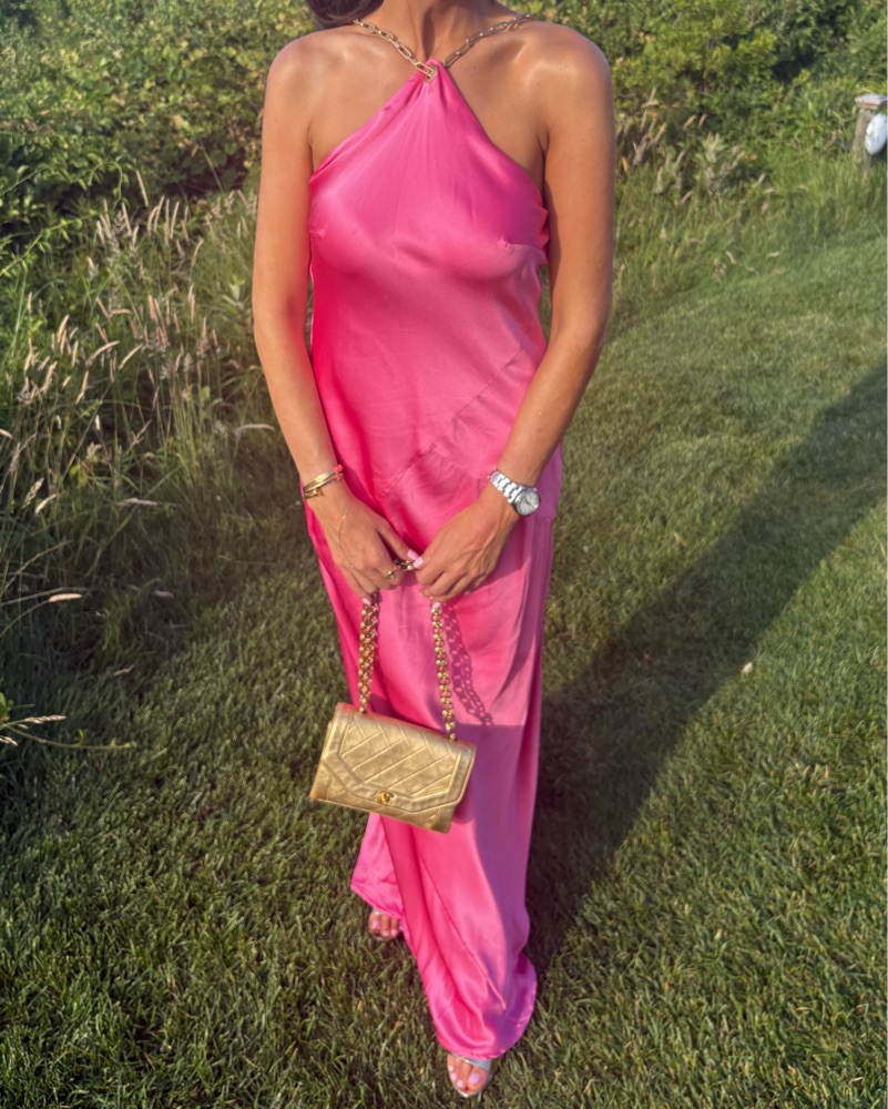 cult gaia hot pink dress JAHZARA GOWN