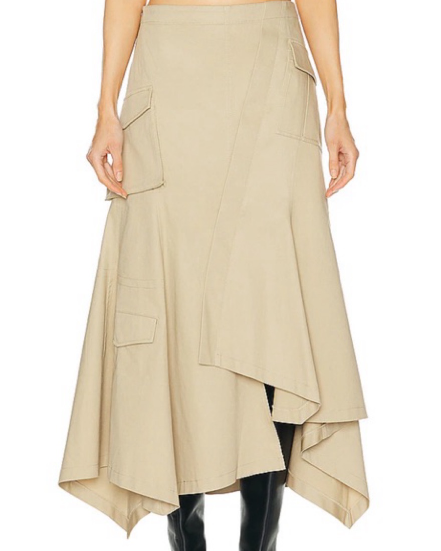 L'academie beige cargo skirt Revolve | Pickle