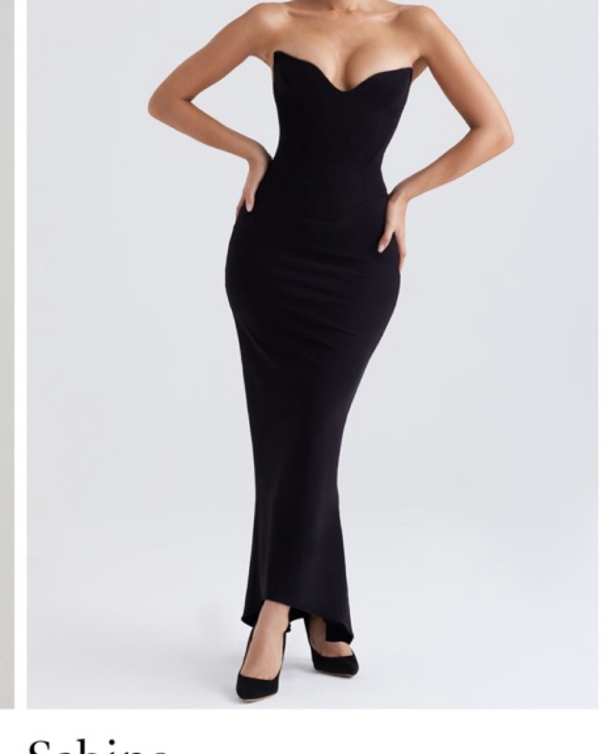 House Of CB Sabine Corset Maxi Dress by House of CB - Pickle