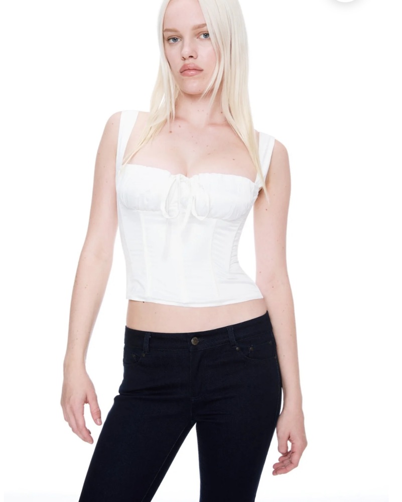 Miaou Agnes Silk Corset - Ivory by Miaou - Pickle