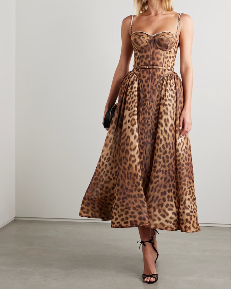 SALSATION★サルセーションT-D Cropped Top : Rust Zimmermann Crush Panel Midi Dress Sz4 by Zimmermann - Pickle