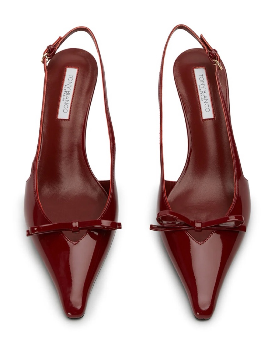 Tony Bianco Burgundy Kitten Heels by Tony Bianco - Pickle