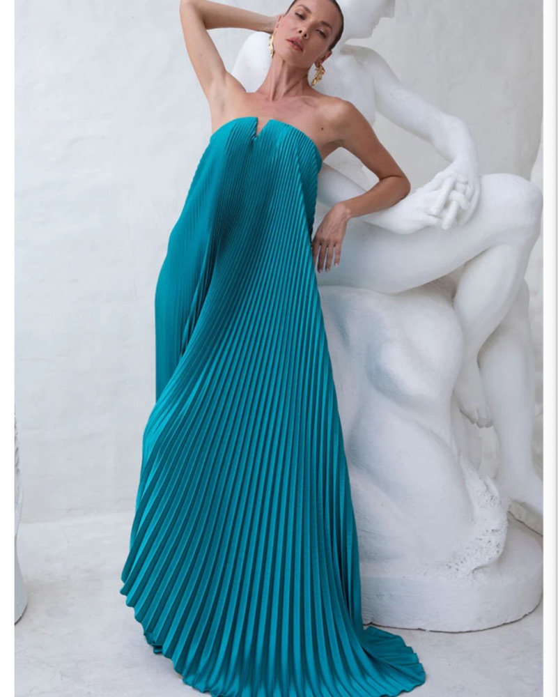 L'idee Black Tie Dress in Jewel by L'idee - Pickle