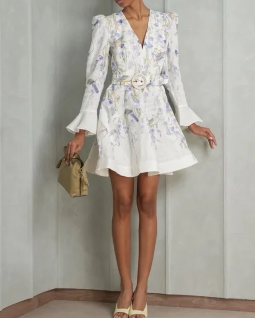 Zimmermann Natura Mini Dress - Blue Bird | Pickle