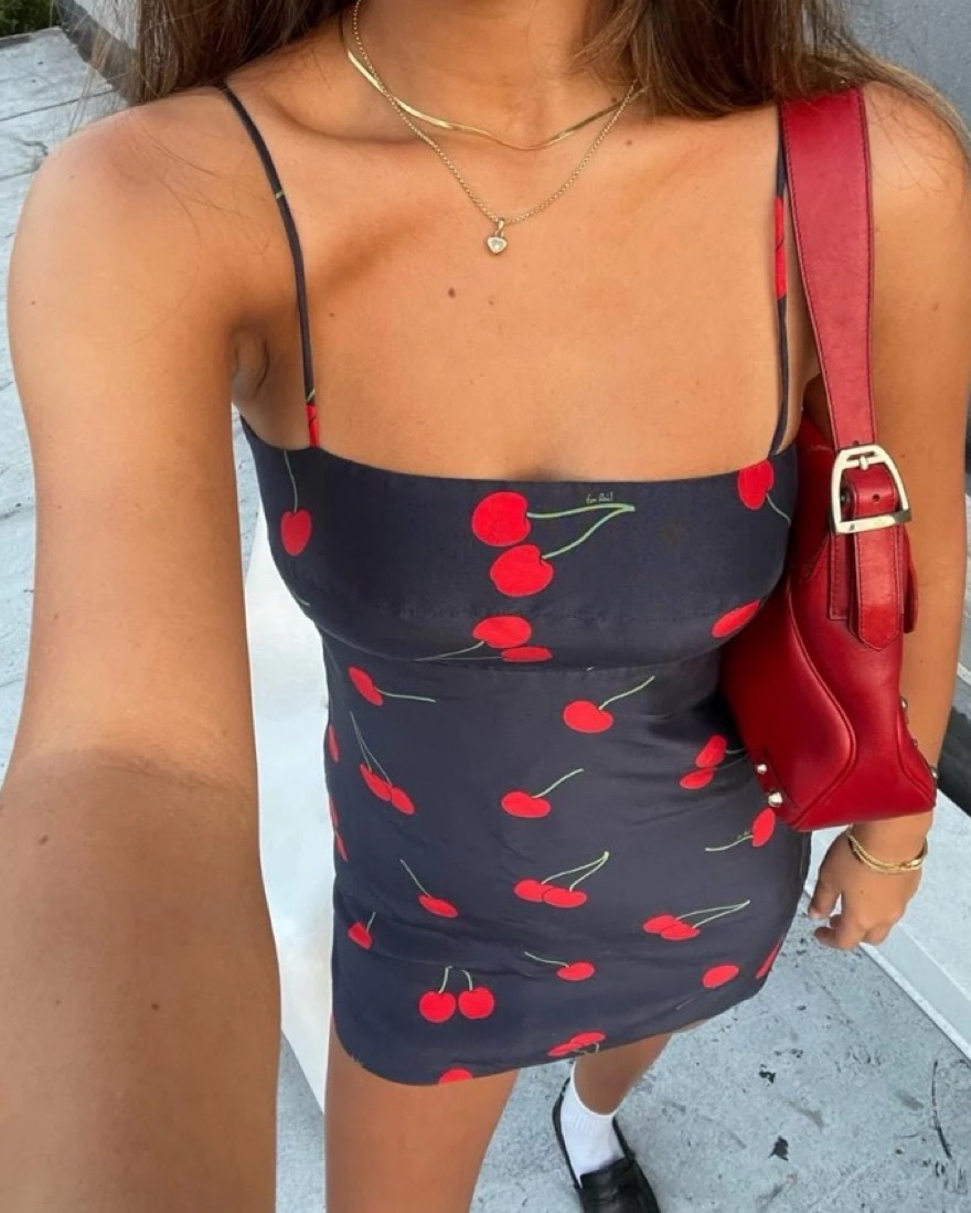 Realisation Par Cherry Mini Dress by Realisation Par - Pickle
