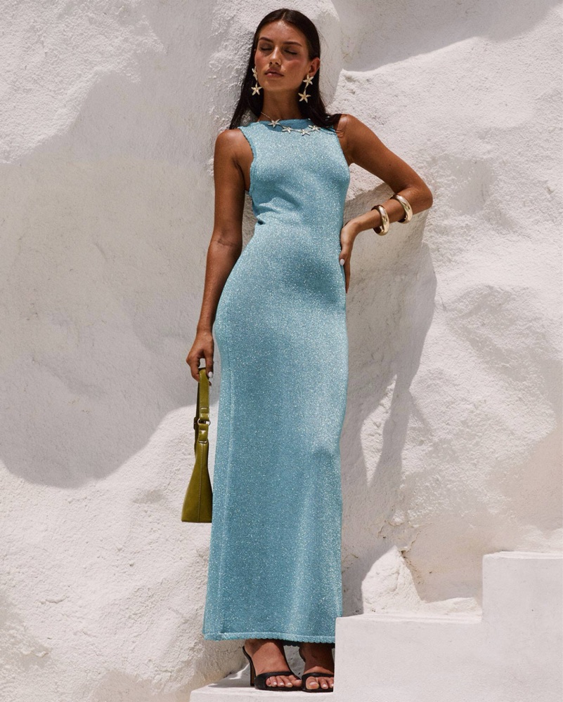 blue maxi dress princess polly Elyza Maxi Dress Blue