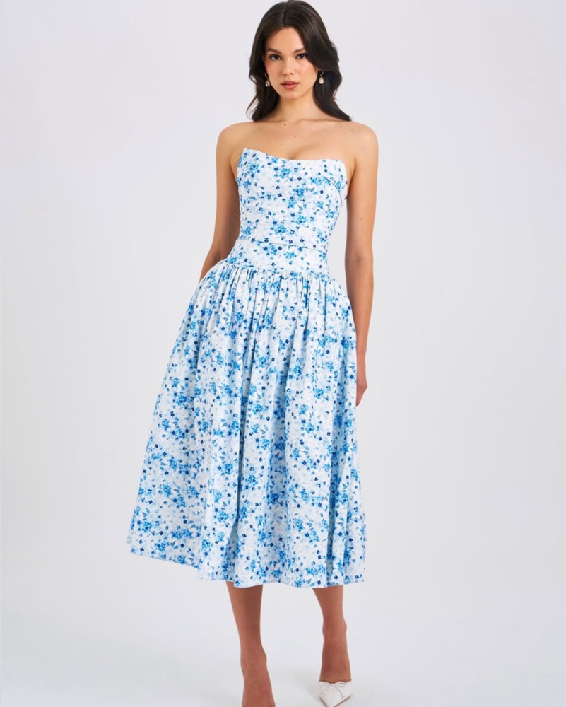 maxi dresses PRETTYGARDEN Women's Elegant Maxi Dresses Long Sleeve V Neck Flowy Poc
