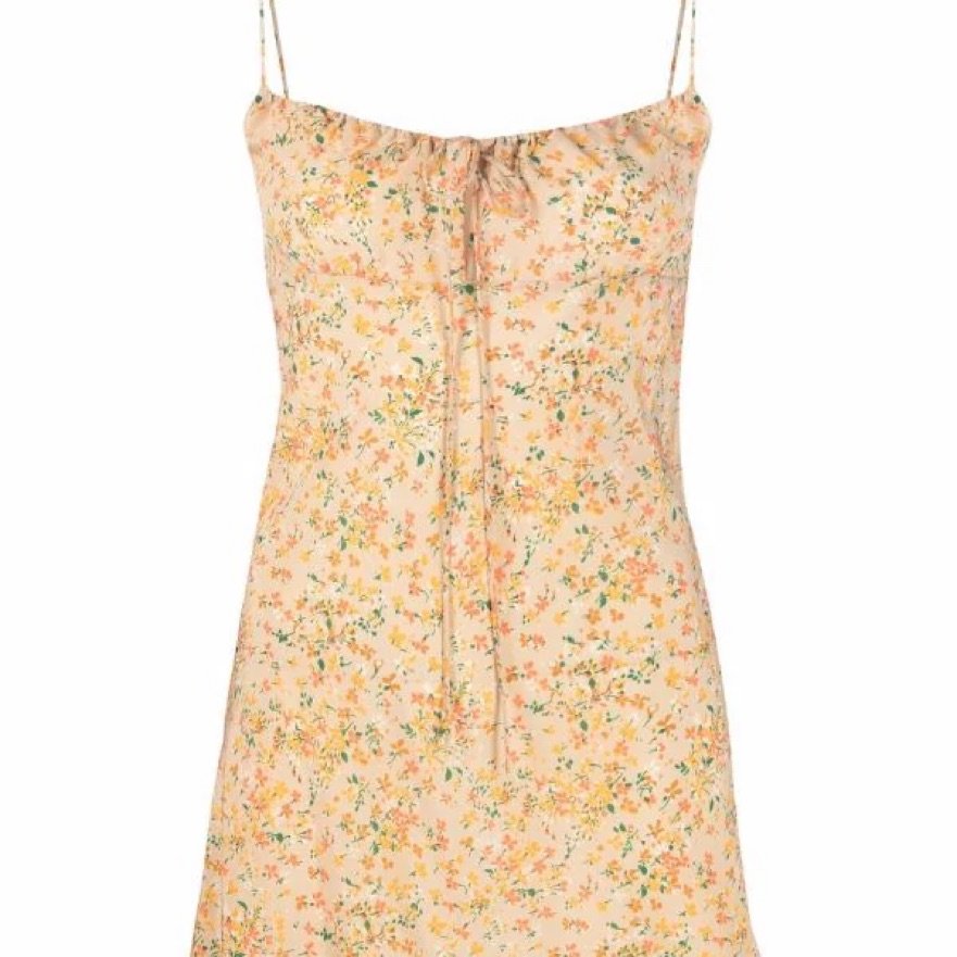 Saint Laurent Floral Mini Dress by YSL - Pickle