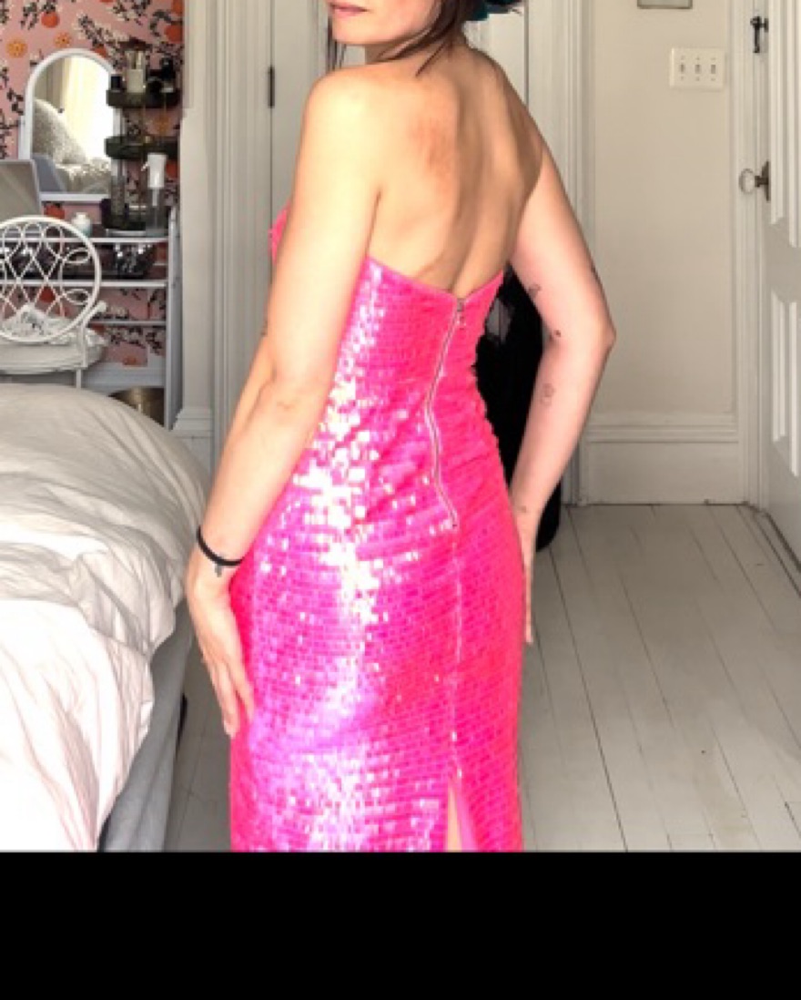 Saylor Glitter Sparkle Pink Sequin Dress by Saylor - Pickle