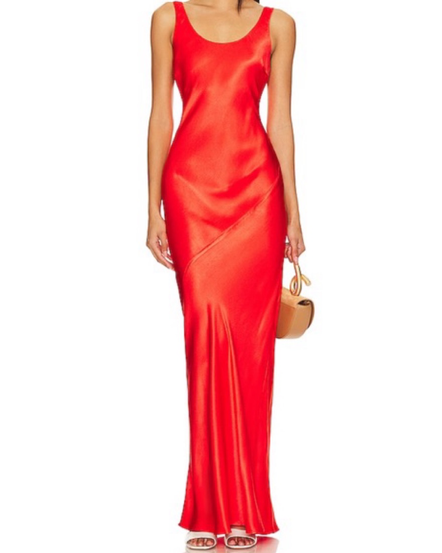Line & Dot Adelyn Bias Dress by Revolve - Pickle