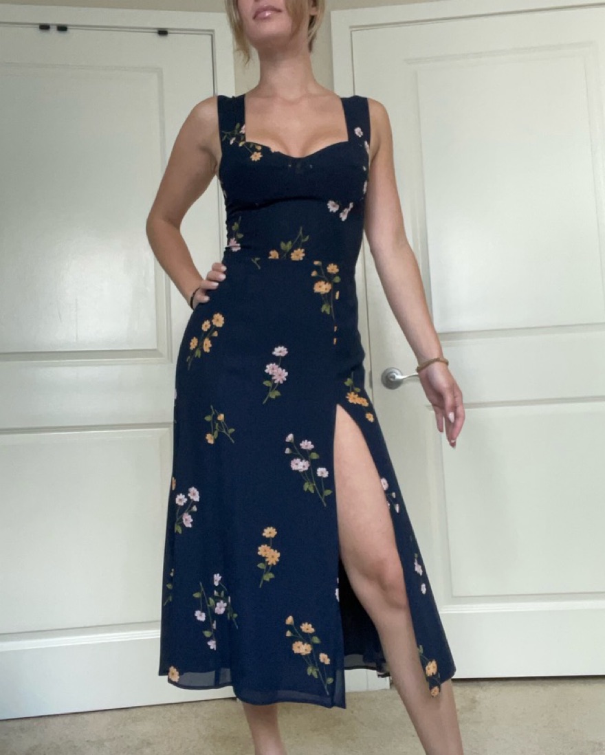 reformation fulton dress princess margaret Reformation Fulton Dress by Reformation