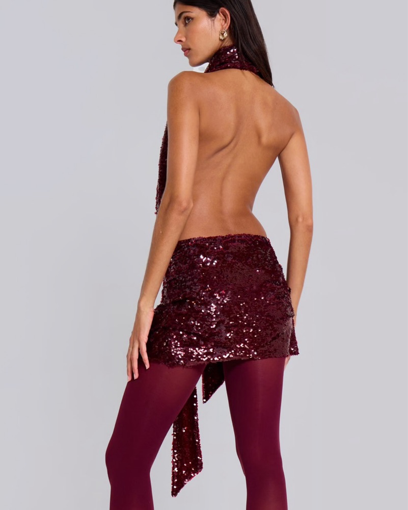 jaded london burgundy umbra dress JADED LONDON  Umbra Shredded Mini Dress in Burgundy Size S $40 to hire  *Also available in black  spotted on: @jacquiealexander 