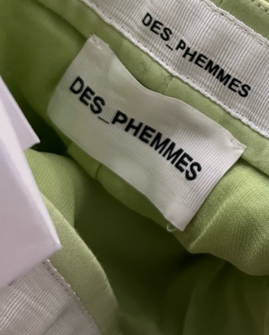 650$ DES PHEMMES Green Sequin Skirt by Des Phemmes - Pickle