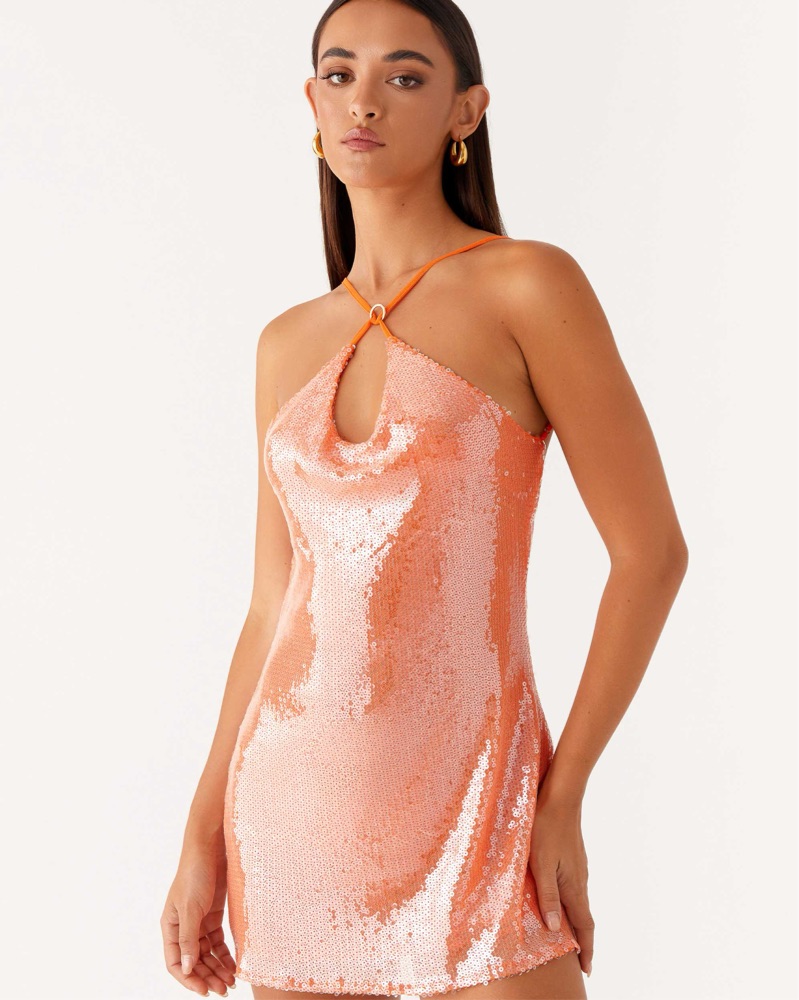 Sequin Orange Dress From Peppermayo by Peppermayo - Pickle