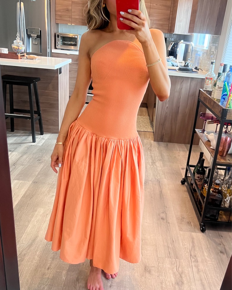 Alexis Orange Midi Dress by Alexis - Pickle