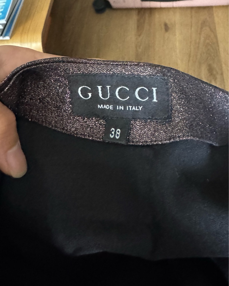 Tom Ford Era Gucci Lurex Tube Midi Dress by Gucci - Pickle
