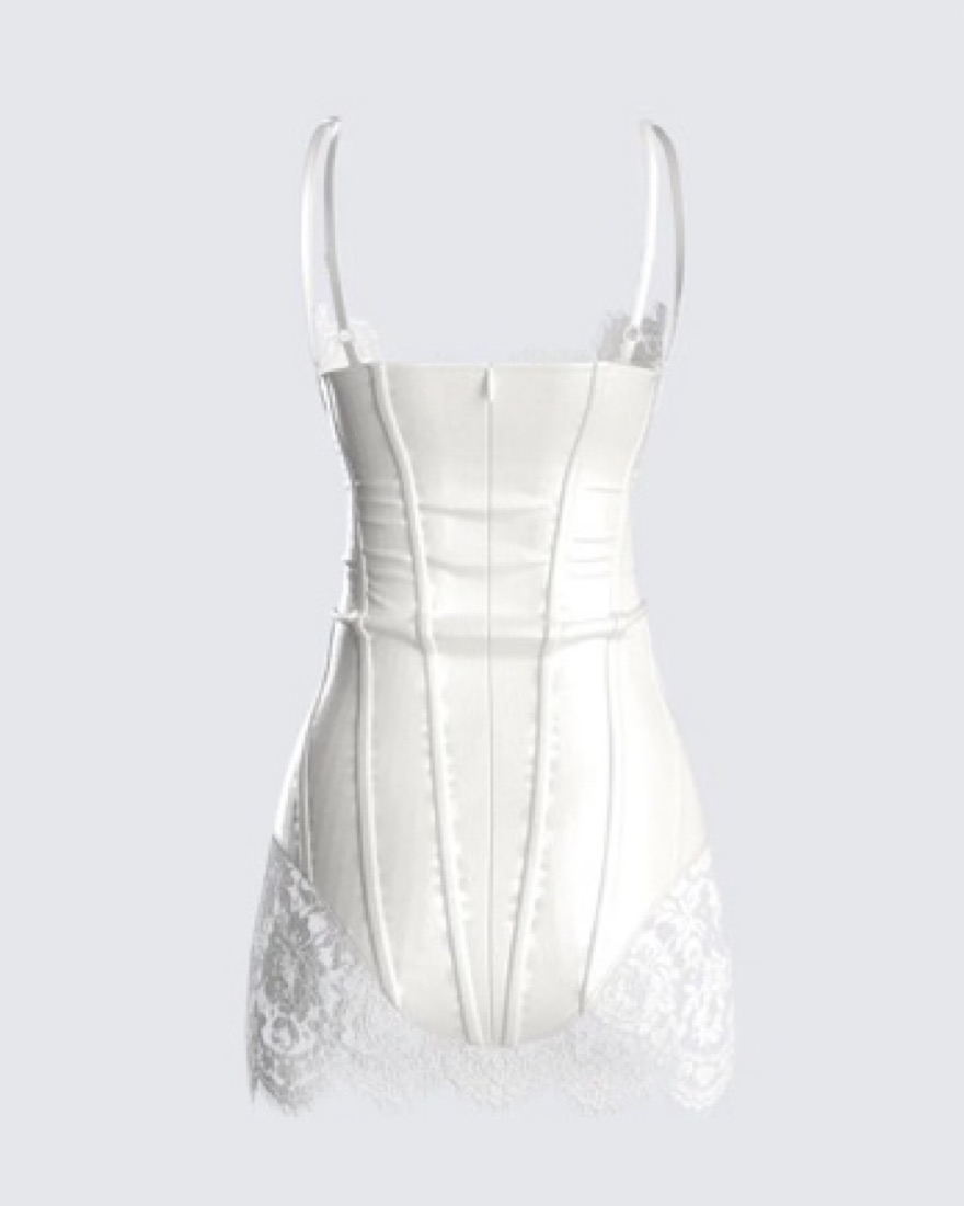 finesse rosie white corset dress White Corset Mini Dress
