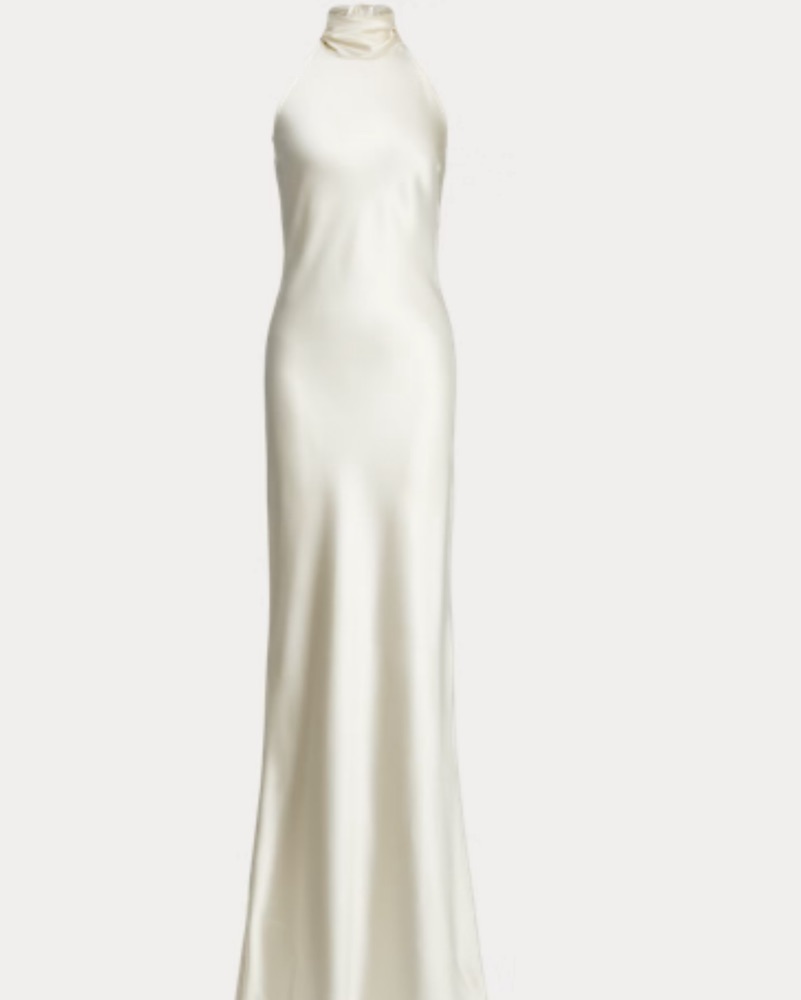Purple Label RL-Satin Evening Dress by Ralph Lauren - Pickle