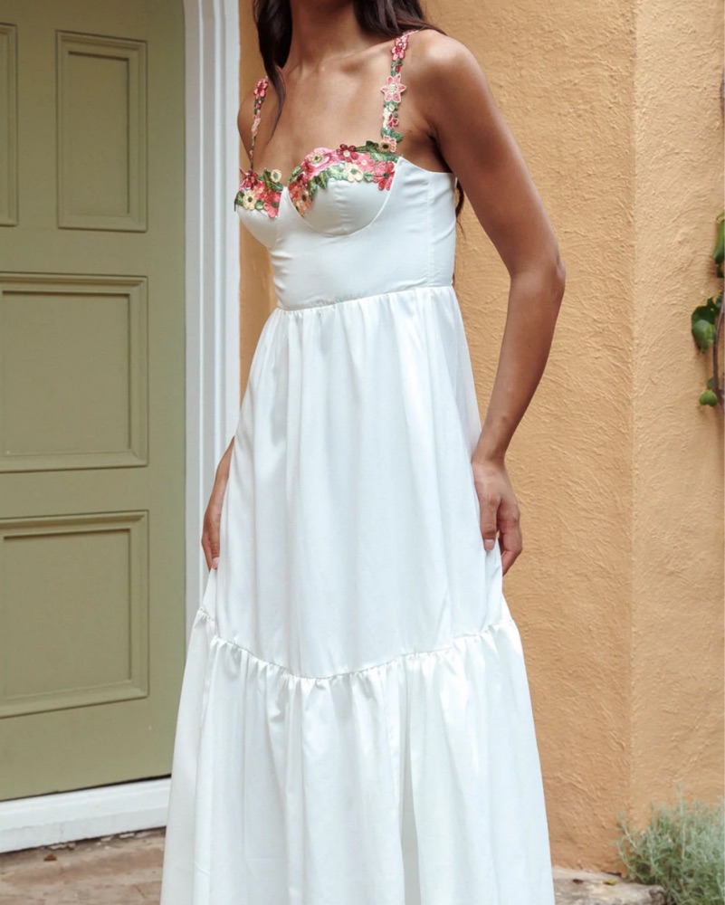 classic elegant dress Classic evening dress A Line Sleeveless Floor Length Jewel Neck Lace Appliqued Formal Occasion Dresses main image 1