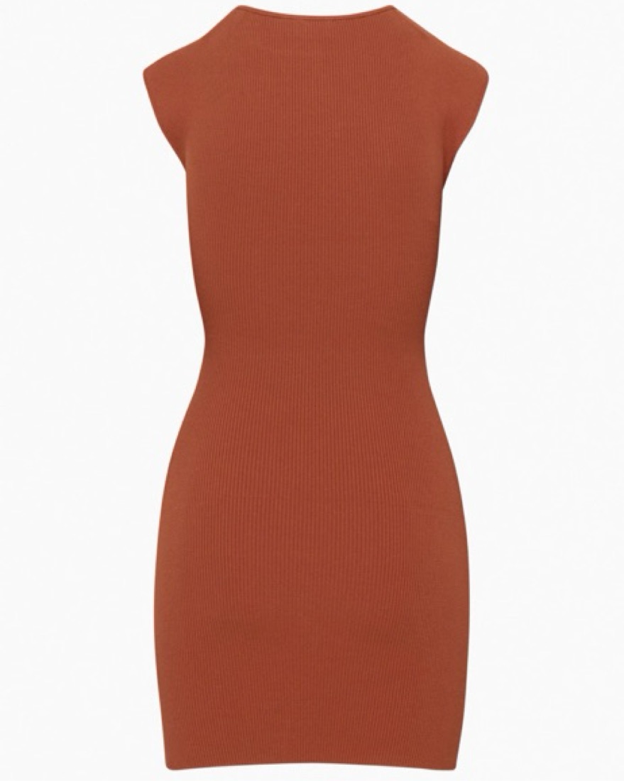 anika cut out knit dress Aje Anika Cut Out Knit Dress in Black