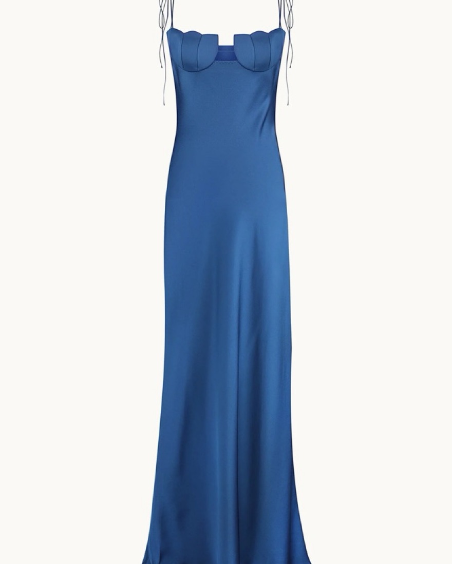 anna october delancy maxi dress Buy Anna October Black Delancy Maxi Dress in Satin For Women Online