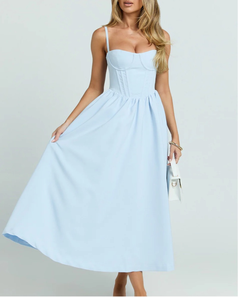 Showpo Nadine Corset Dress by Showpo - Pickle