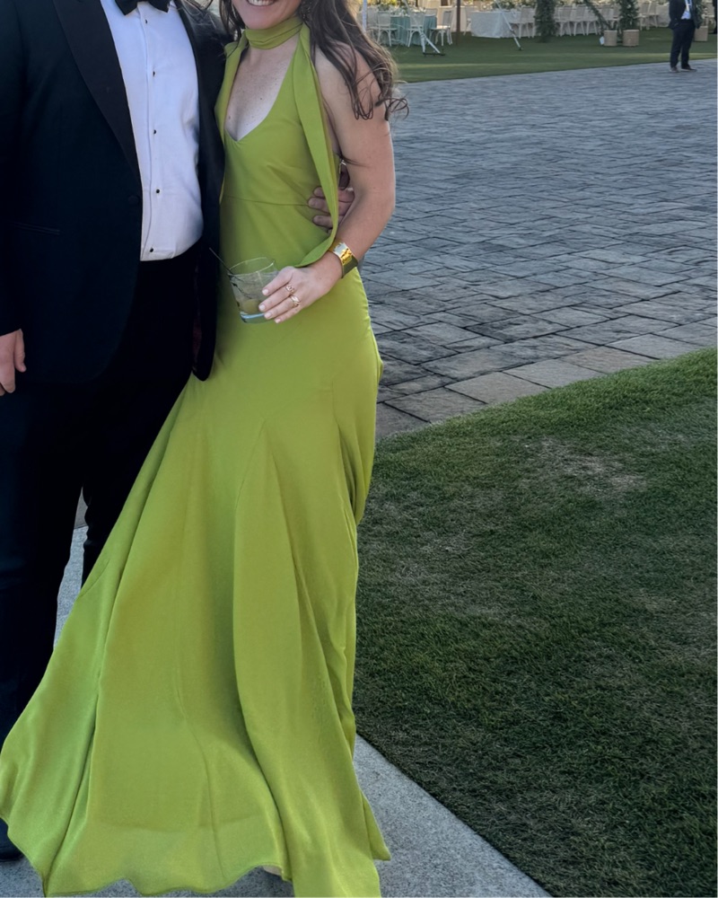 Siedres Moda Exclusive Raye Green Dress by SIEDRES - Pickle