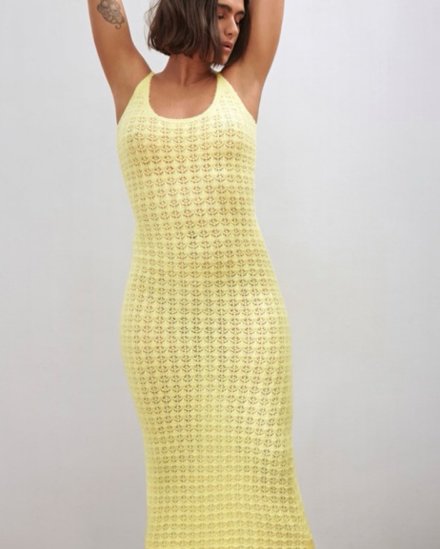 Zara Yellow Knit Dress | Pickle